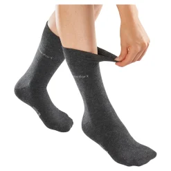 Komfort-Socken, 2 Paar anthrazit