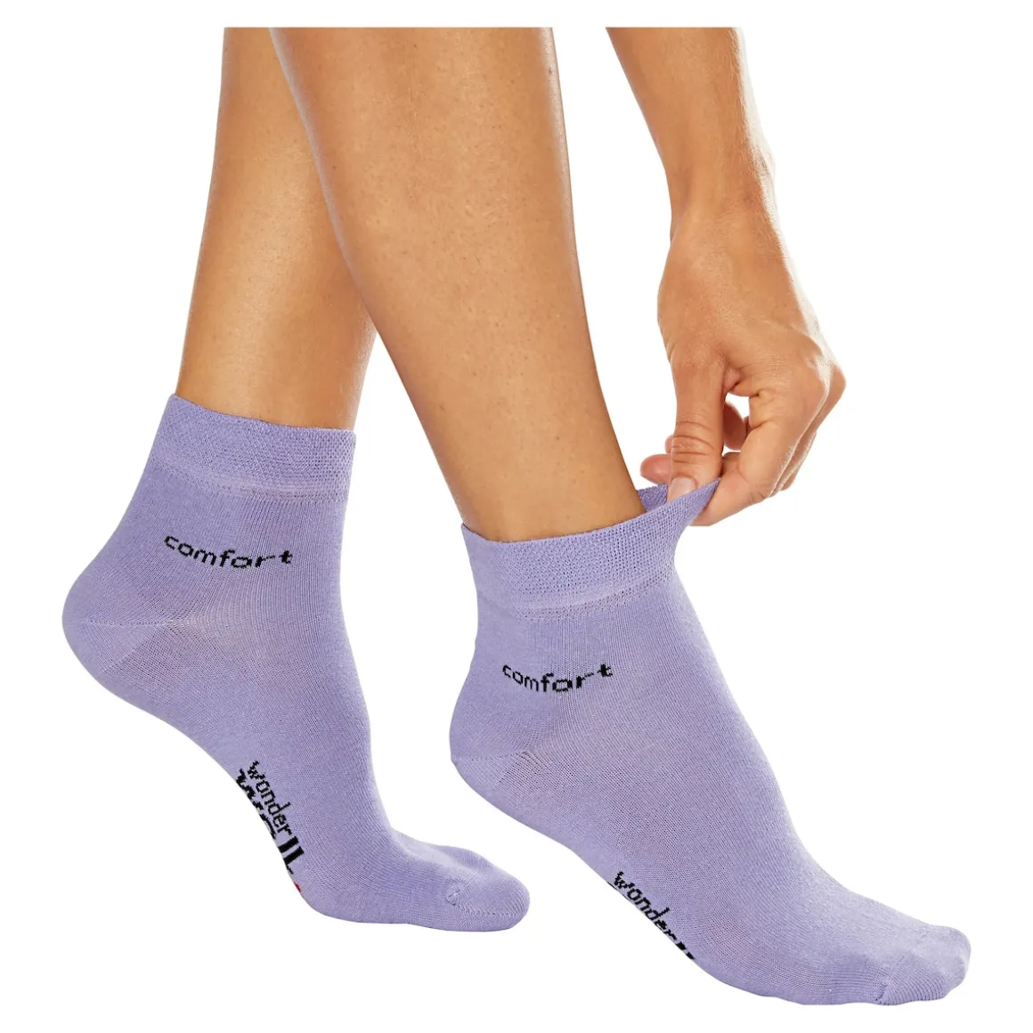 Kurzschaftsocken, 2 Paar lila/flieder