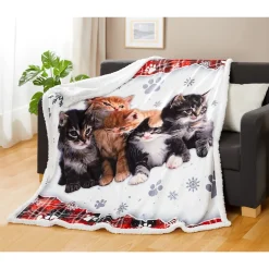 Kuscheldecke ­„Katzen-Kindergarten“