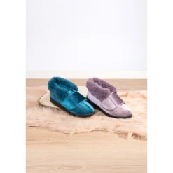 Kuschel-Kletthausschuh