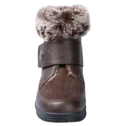 Kuschel-Klettstiefelette „Steffi“ schokobraun