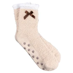 Kuschelsocken „Schleife“, 1 Paar