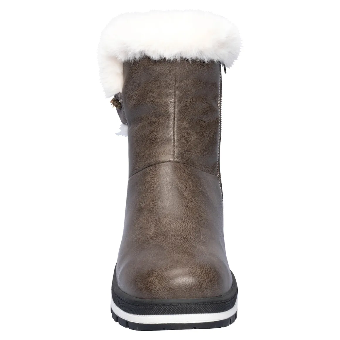 Kuschelstiefel "Katharina" mit Wolle taupe