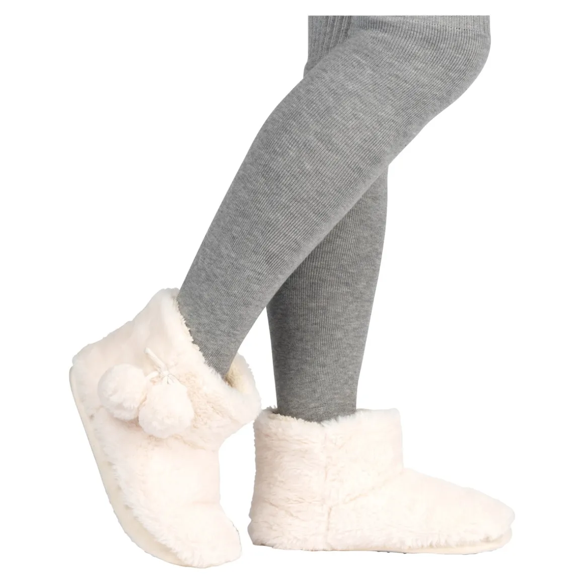 Kuschelstiefel mit Bommel