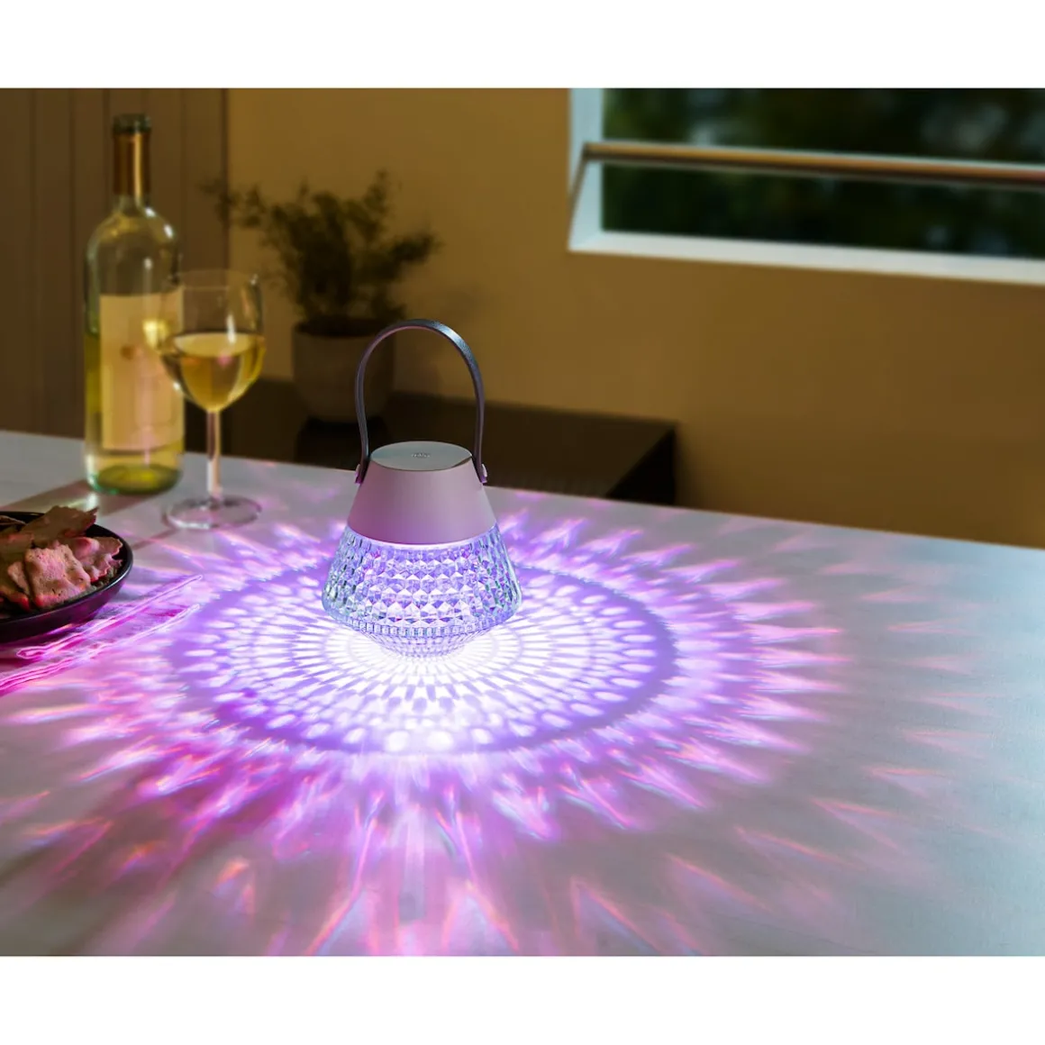 LED-Akku-Outdoor-Tischlampe