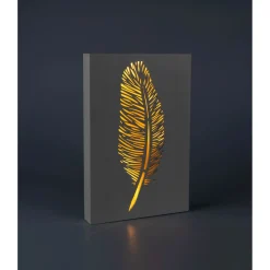 LED-Bild „Leuchtfeder“