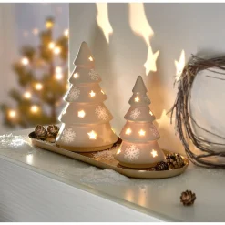 LED-Deko "Winter-Tanne" klein