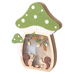 LED-Dekoration "Pilz" grün