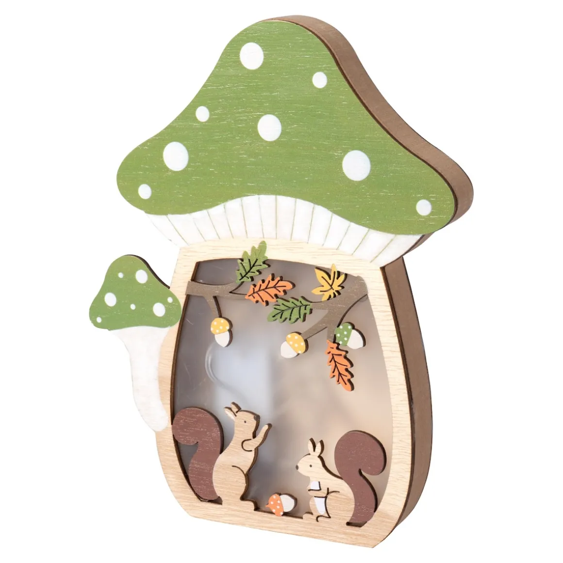 LED-Dekoration "Pilz" grün