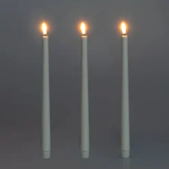 LED-Echtwachskerzen, 3 Stück