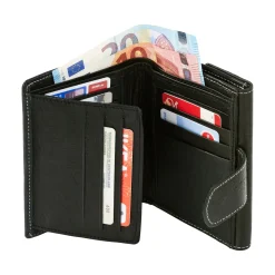 Lederbörse personalisiert mit Initialen