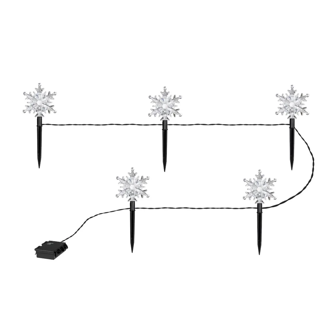 LED-Gartenstecker "Schneeflocken"