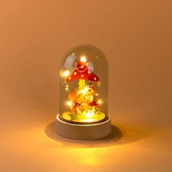 LED-Glasglocke „Herbst“