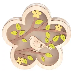 LED-Holzdeko ­„Vogelzwitschern“