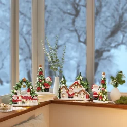 LED-Keramikfigur „Schneemann“