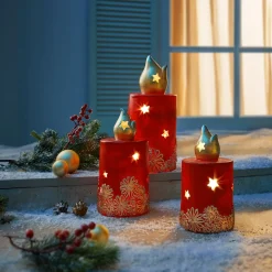 LED-Kerze L (ØxH): 11,7x21 cm