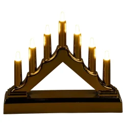 LED-Schwibbogen gold