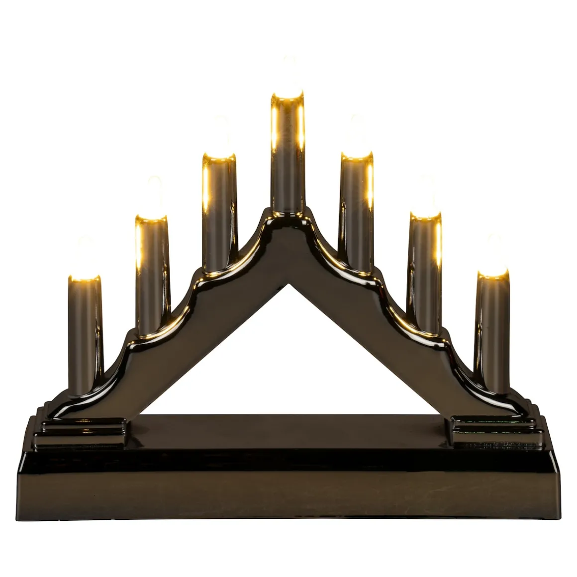 LED-Schwibbogen silber