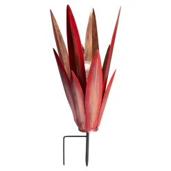 LED-Solar-Gartenstecker "Blatt" rot