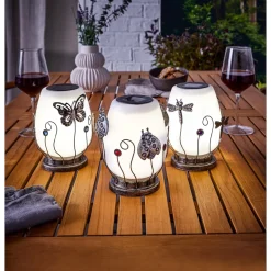 LED-Solarleuchte Schmetterling