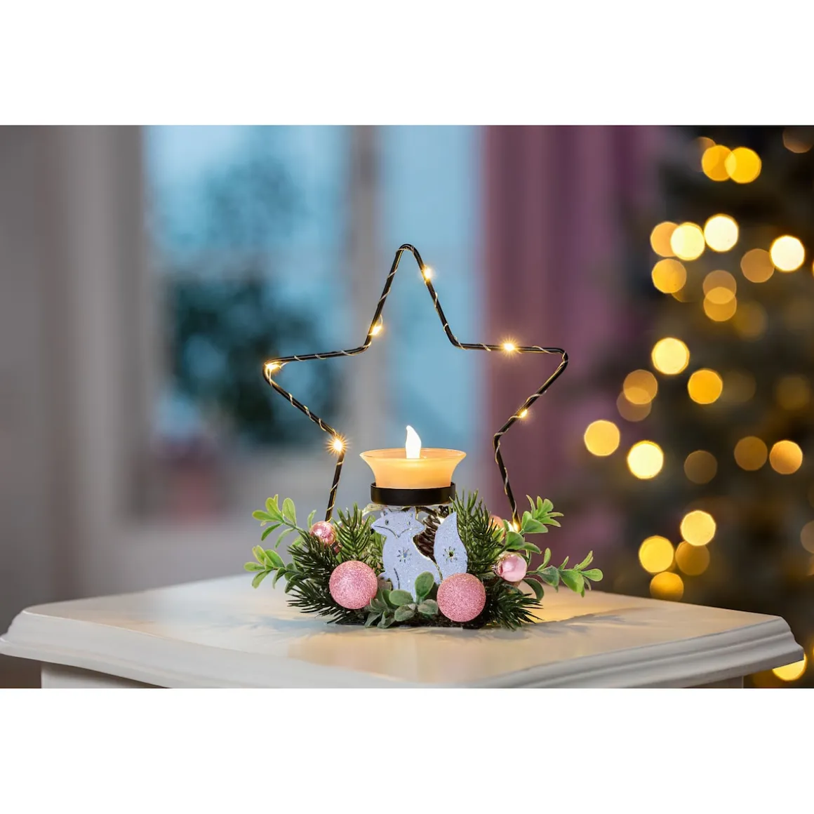 LED-Wende-Windlicht „Stern“