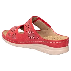 Massage-Klettpantolette „Michaela“ rot