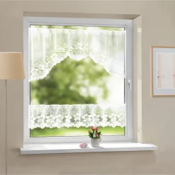 M-Bogen-Gardine „Blütentraum“, 2-teilig