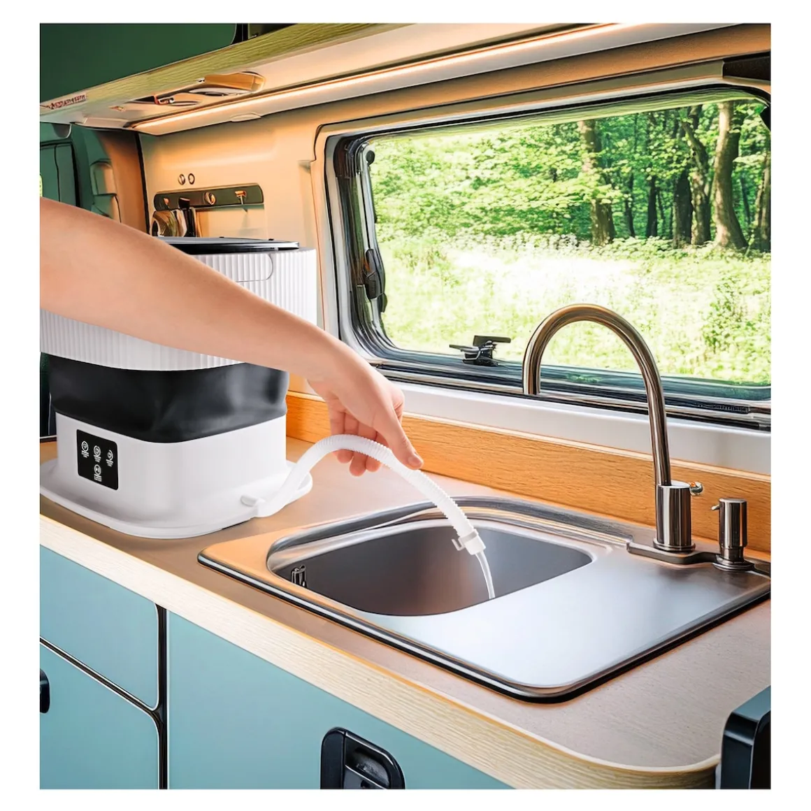 Mini-Waschmaschine, faltbar