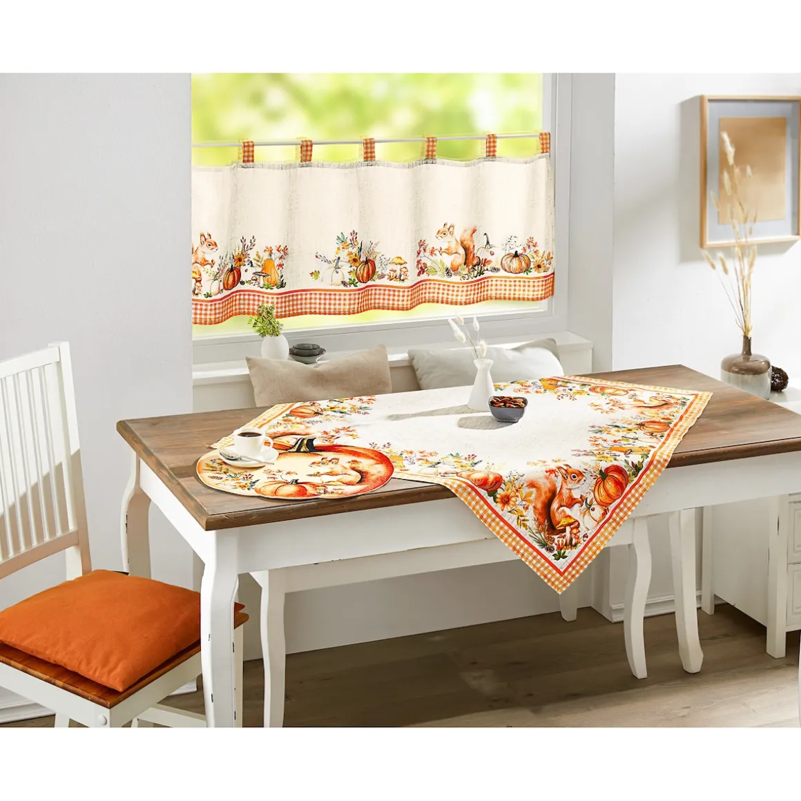 Mitteldecke „Eichhörnchen Eddi“, 85x85 cm