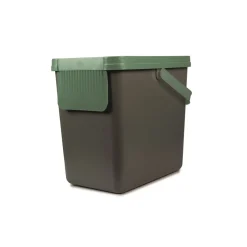 Müllbehälter, 2er Set, je 25 l, stapelbar grau