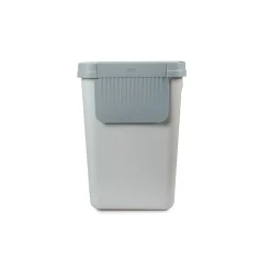 Müllbehälter, 2er Set, je 25 l, stapelbar weiß