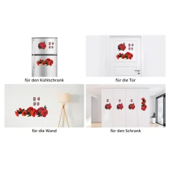 Mülltonnen-Aufkleber Mohnblumen