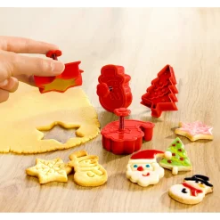 Motiv-Plätzchenausstecher "3D", 4 Stück