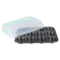 Muffin-Backblech mit Transporthaube