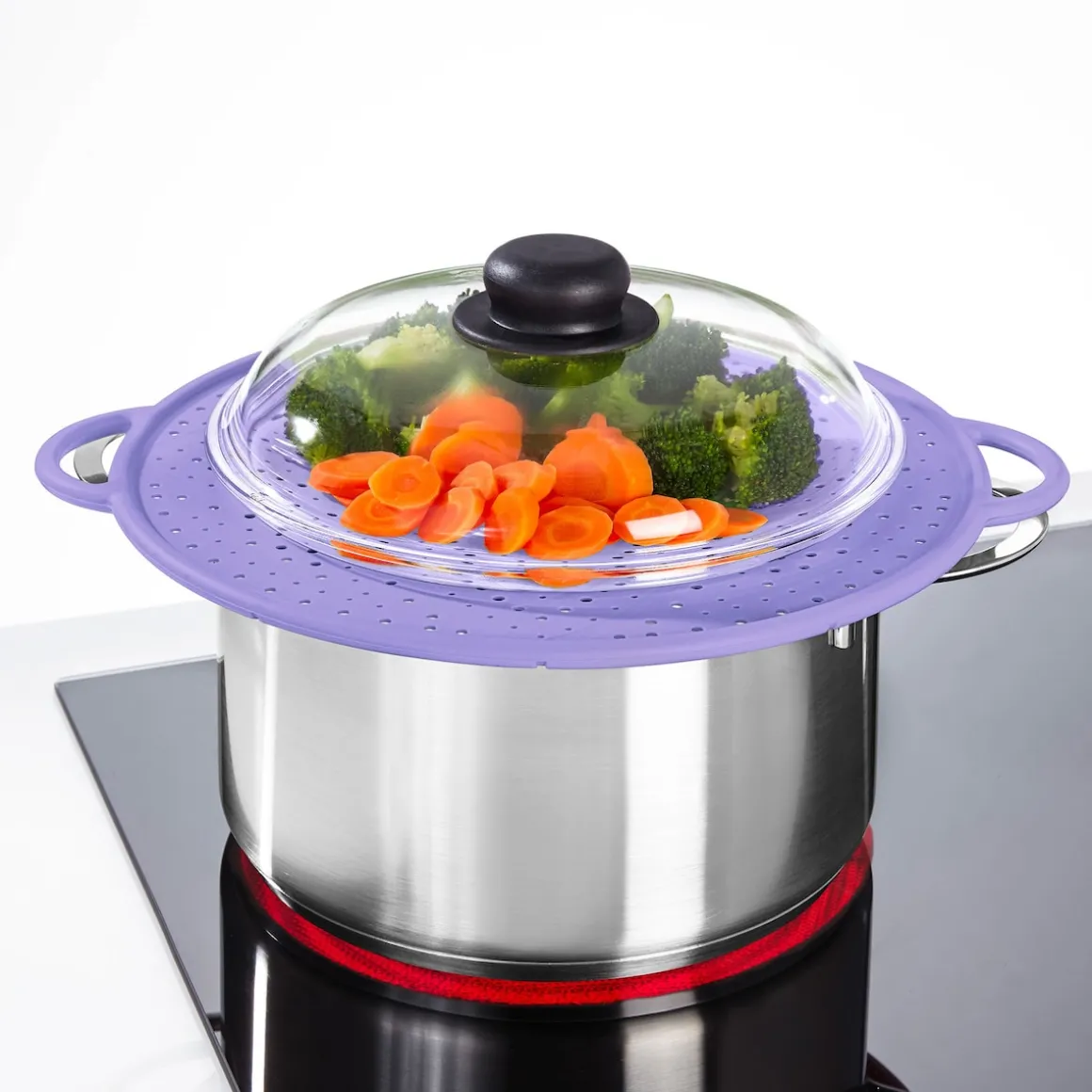 Multi-Küchenhelfer "8 in 1" lila