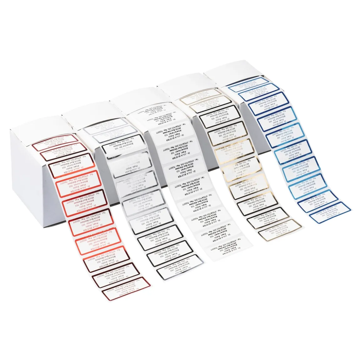 Namensaufkleber "Schrifttyp B" rot