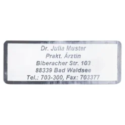 Namensaufkleber "Schrifttyp B" silber