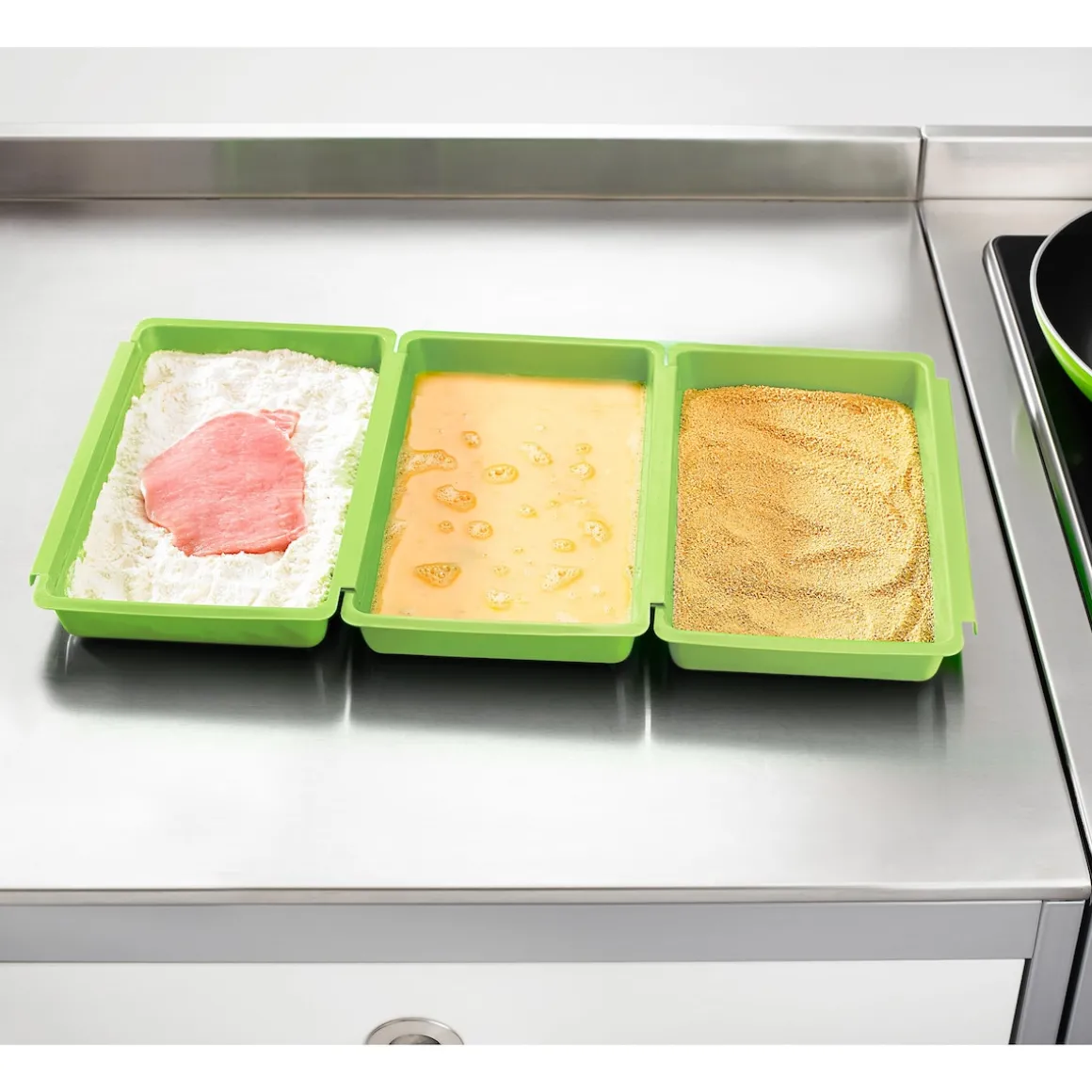 Panierschalen-Set, 3-teilig grün