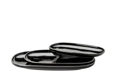 Plattenset, Keramik Isora Schwarz