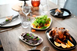 Plattenset, Keramik Isora Schwarz