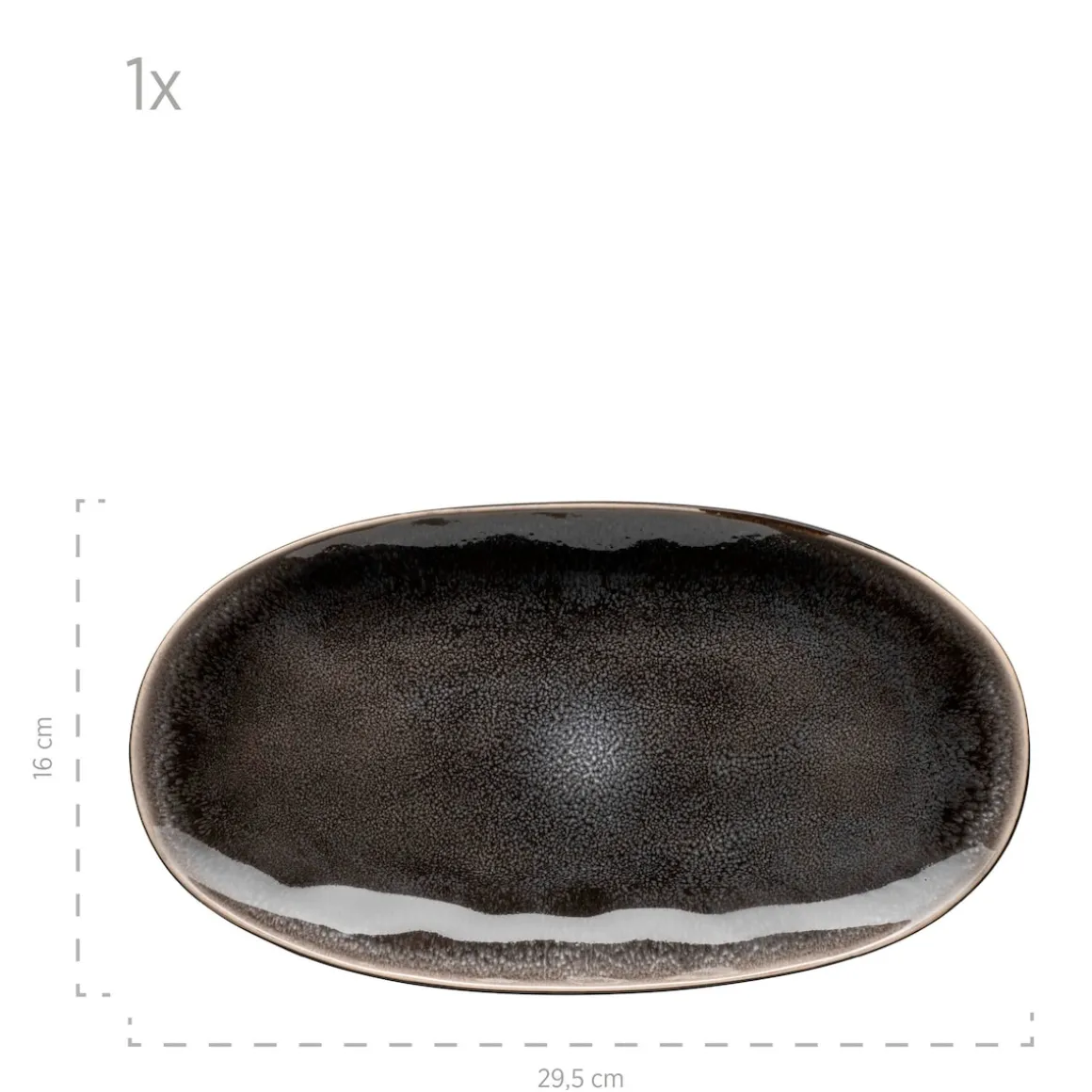 Plattenset, Keramik Niara Organic 3 x Platte