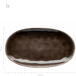 Plattenset, Keramik Niara Organic 3 x Platte