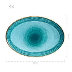 Platten-Set, Porzellan Prospero