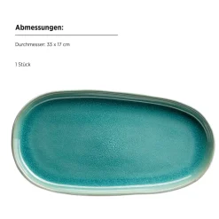 Plattenset, Steinzeug Elea Hellgrün