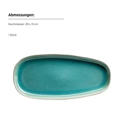 Plattenset, Steinzeug Elea Hellgrün