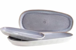 Plattenset, Steinzeug Elea Flieder