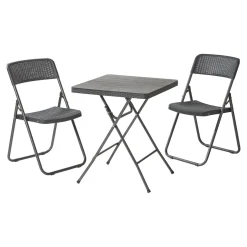 Platzspar-Sitzgruppe "Rattanoptik"