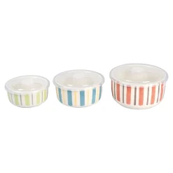 Porzellan-Mikrowellen-Schüsseln, 3 Stück