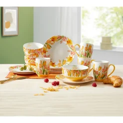 Porzellan-Service „Tulpen“, 12-teilig