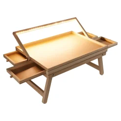 Puzzletisch mit Spielbrett-Deckel + LED-Licht für 500 Teile